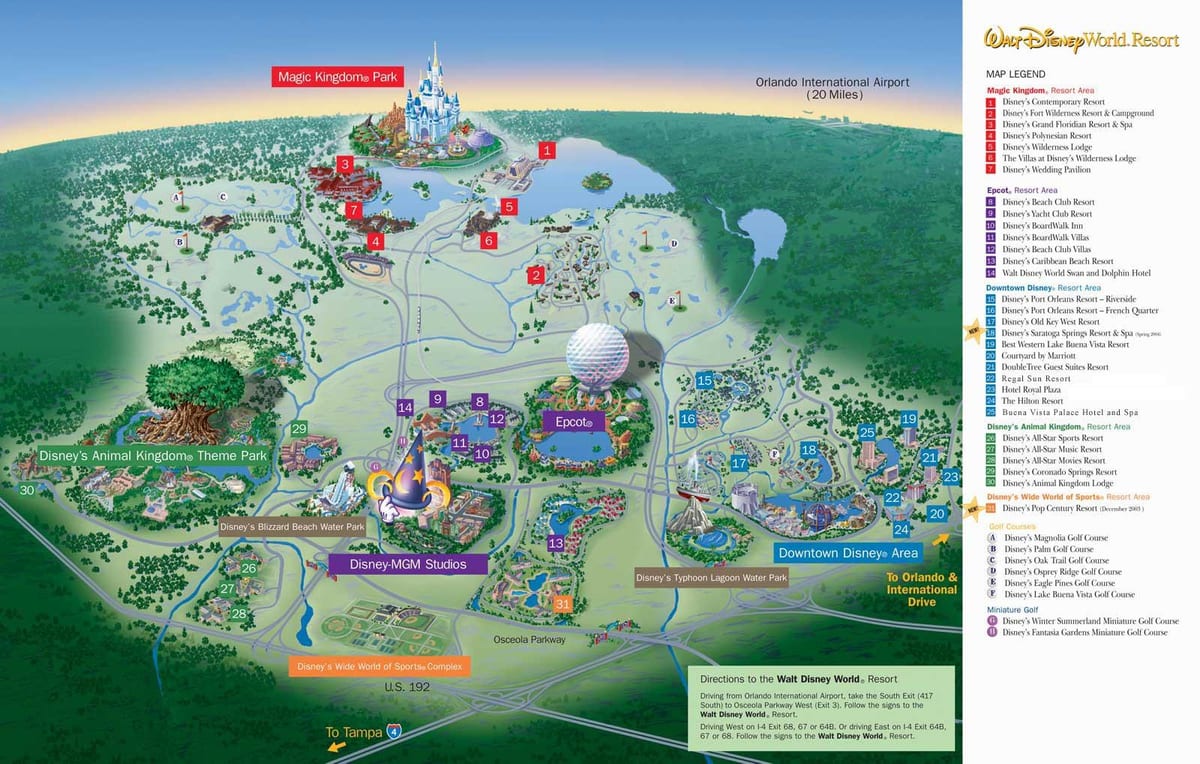 Karte von Disney World