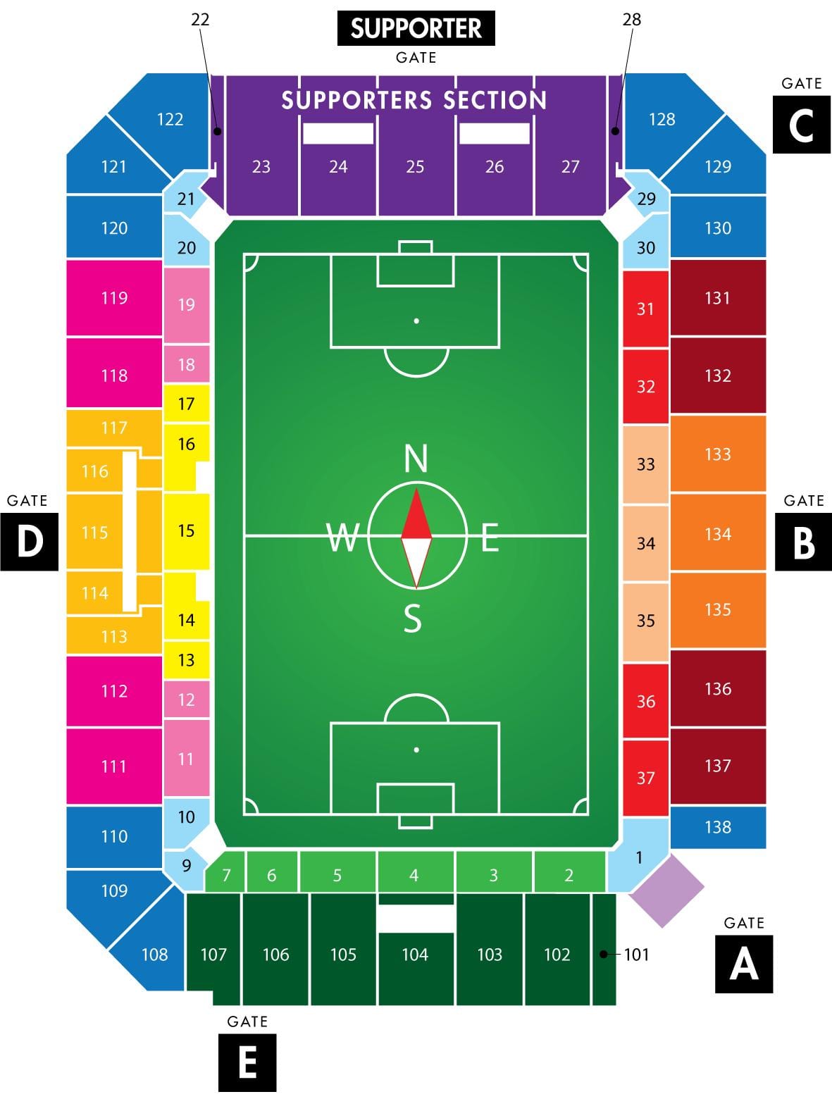 Orlando Stadt Fußball-Stadion anzeigen