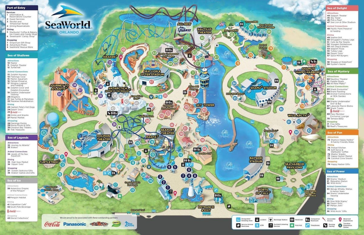 Karte von Seaworld