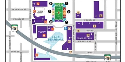 Citrus Bowl Parkplatz Karte