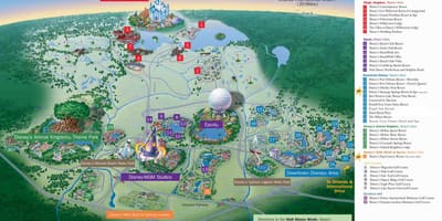 Karte von Disney World