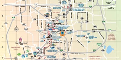 Orlando Stadtplan