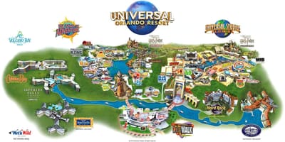 Karte von Universal Orlando
