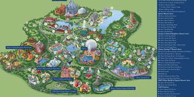Karte von WDW